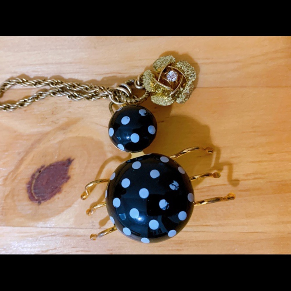 Betsey Johnson Spider Necklace